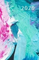 2020: Monthly and weekly all in one planner with calendar, schedule, assignments, 2021 future plans and more. Monday start week. Fits in purse. 8.5 x 5.5 (Half letter size) (Thick paint look, teal, tu 1690087889 Book Cover