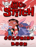 L�lo & St�tch Colouring Book: JUMBO Coloring Book for Kids and Adults Ages 3-12+ B09SP8JPCV Book Cover