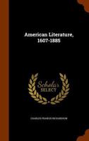 American Literature, 1607 1885 052691257X Book Cover