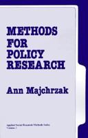 Methods for Policy Research 0803920601 Book Cover