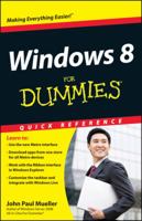 Windows 8 For Dummies Quick Reference 1118132432 Book Cover