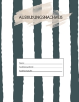 Ausbildungsnachweis: Berichtsheft Ausbildung / Ausbildungsnachweisheft täglich/wöchentlich / ausreichend für 1 Lehrjahr / 1Woche je Seite/ Montag bis Sonntag / Motiv Gestreift (German Edition) 1655518321 Book Cover