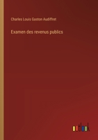 Examen des revenus publics (French Edition) 3386058426 Book Cover