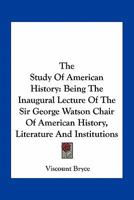 The Study of American History 1163753025 Book Cover