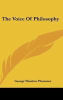The Voice Of Philosophy 1162849584 Book Cover