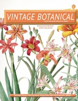 Vintage Botanical Coloring Book Flowers Adult: vintage flower coloring book grayscale coloring books for adults 1654943738 Book Cover