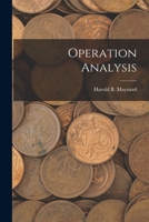 Operation Analysis 1017487758 Book Cover