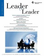 Leader to Leader, Special Carnegie Issue 1, Summer 2010 047091484X Book Cover