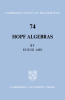 Hopf Algebras 0521604893 Book Cover