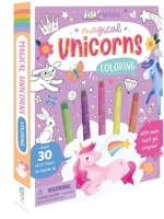 Magical Unicorns Coloring: with 5 Neon Twist-Up Crayons 1839037032 Book Cover
