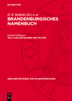 Die Ortsnamen Des Teltow 3112705645 Book Cover