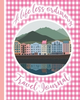 A life less ordinary travel journal: A guided log book for recording travels, road trips, camping, glamping, caravanning, RV trips, memories and ... gingham and mountain view cover art design 1693270641 Book Cover
