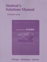 Student's Solutions Manual: Elementary Algebra: Concepts & Applications 0321848039 Book Cover