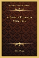 A Book Of Princeton Verse 1916 1417913673 Book Cover