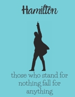 Those Who Stand For Nothing Fall For Anything: Blank Alexander Hamilton Revolution Sketch Book 1655570684 Book Cover
