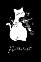 Notenheft: DIN A5 Hochglanz Notenbuch mit 11 Notenreihen auf jeder der 120 Seiten Notenbl�tter 1088528341 Book Cover