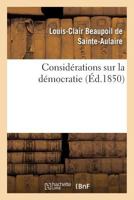 Consida(c)Rations Sur La Da(c)Mocratie 2012464068 Book Cover