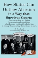 How States can Outlaw Abortion in a Way that Survives Courts: Court recognized fact finders have unanimously established what Roe said would end legal abortion 1730767575 Book Cover
