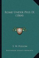 Rom Under Pius Ix 1147222436 Book Cover