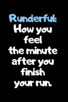 Runderful How You Feel The Minute After You Finish Your Run: The Ultimate Half Marathon Running Training Tracker. This is a 6X9 75 Page of Prompted Fill In Training Information. Makes a Great Gift For 1099317401 Book Cover