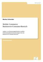 Mobile Commerce Business-To-Consumer-Bereich 3838641213 Book Cover
