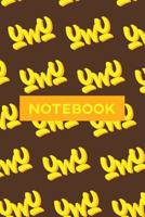 Notebook: Uwu Cuteness Overload Yellow Orange Typography Meme 1091325332 Book Cover