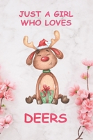 Just a Girl Who Loves Deers Notebook: Composition Journal for Kids, Girls Who Love Deers and Animals Notebook for Animal and Nature Lovers: Just a Girl Who Loves Deers Notebook: Composition Journal fo 1660249333 Book Cover