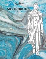 Fashion SketchBook: 100 Large Male Figure Templates With 10 Different Poses for Easily Sketching Your Fashion Design Styles 1699846898 Book Cover
