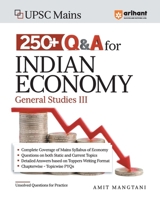 Arihant UPSC Mains 250+ Q+A For Indian ECONOMY General Studies III (Hindi Edition) 9358895128 Book Cover