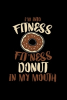 Fitness donut in my mouth: 6x9 Low Carb dotgrid dot grid paper notebook notes 1677542357 Book Cover