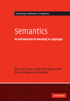 Semantics : Context and Meaning 0521525667 Book Cover