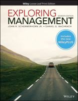 Exploring Management, WileyPLUS Card with Loose-leaf Set 1119704200 Book Cover