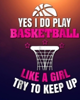 Just A Girl Who Loves Basketball: Basketball Journals For Girls - A Super Cute basketball notebook journal or dairy basketball lovers gift for girls basketball lovers Lined Notebook Journal (8x 10) 1651148414 Book Cover