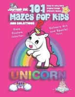 101 Mazes For Kids 2: SUPER KIDZ Book. Children - Ages 4-8 (US Edition). Cartoon Rainbow Baby Unicorn, Pink w custom art interior. 101 Puzzles w ... time (Superkidz - Unicorn 101 Mazes for Kids) 1672821525 Book Cover