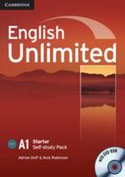 English Unlimited A1 Starter Self-Study Pack [With DVD ROM] 0521726344 Book Cover
