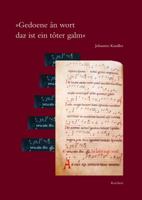Gedoene an Wort Daz Ist Ein Toter Galm: Studien Zur Wechselwirkung Von Wort Und Ton in Einstimmigen Gesangen Des Hohen Und Spaten Mittelalters 3895004731 Book Cover