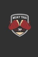 Muay Thai Hand Wrap Boxing Notebook [Lined] [6x9] [110 pages]: Red Wraps 167225826X Book Cover