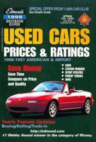 Used Cars: Prices & Ratings 1988-1997 American & Import 0877596336 Book Cover