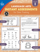 Instant Assessments for Data Tracking, Grade 1: Language Arts 1483836169 Book Cover