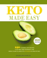 Keto Made Easy: 250 Flavorful Keto Recipes - 21-Day Meal Prep for Weight Loss - Weekly Plans to Lose Up to 20 Pounds in a Healthy Way. 1703846389 Book Cover