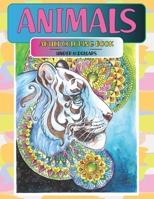 Adult Coloring Book - Under 10 Dollars - Animals B08VRN2YZB Book Cover