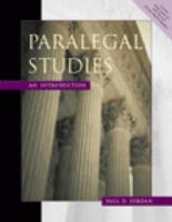 Paralegal Studies: An Introduction (Paralegal Series) 0314127232 Book Cover