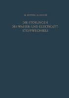 Die Storungen Des Wasser- Und Elektrolytstoffwechsels 364249014X Book Cover