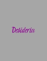 Desideria: notebook with the name on the cover, elegant, discreet, official notebook for notes, dot grid notebook, 1661450784 Book Cover