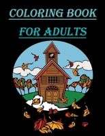 coloring book for adults: This coloring book is perfect, cute designs, adults relaxation featuring relaxing scenery, Each design is printed on one side only, size 8.5x11, 50 pages B089TRYJ6Q Book Cover