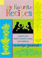 My Favorite Recipes 0871975246 Book Cover