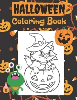 Halloween Coloring Book: Scary Halloween gift for kids B08L7FYK2Y Book Cover