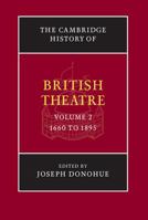 The Cambridge History of British Theatre (Volume 2) 1107497086 Book Cover