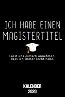 Kalender 2020 Magistertitel: Terminkalender Magister bestanden als lustiges Geschenk für Magisterstudenten Jahreskalender 2020 A5 1 Woche 2 Seiten / ... für Studenten zur Sponsion 1675018758 Book Cover