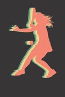 Notebook: Retro Tennis Woman 80s Style Playing Girl Dot Grid Dotted 6x9 120 Pages 1083011561 Book Cover